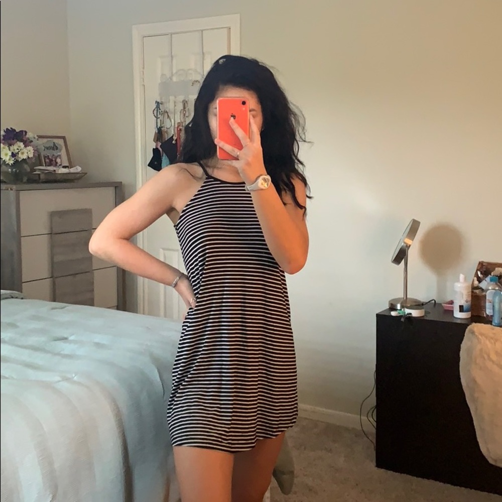 Striped casual dress